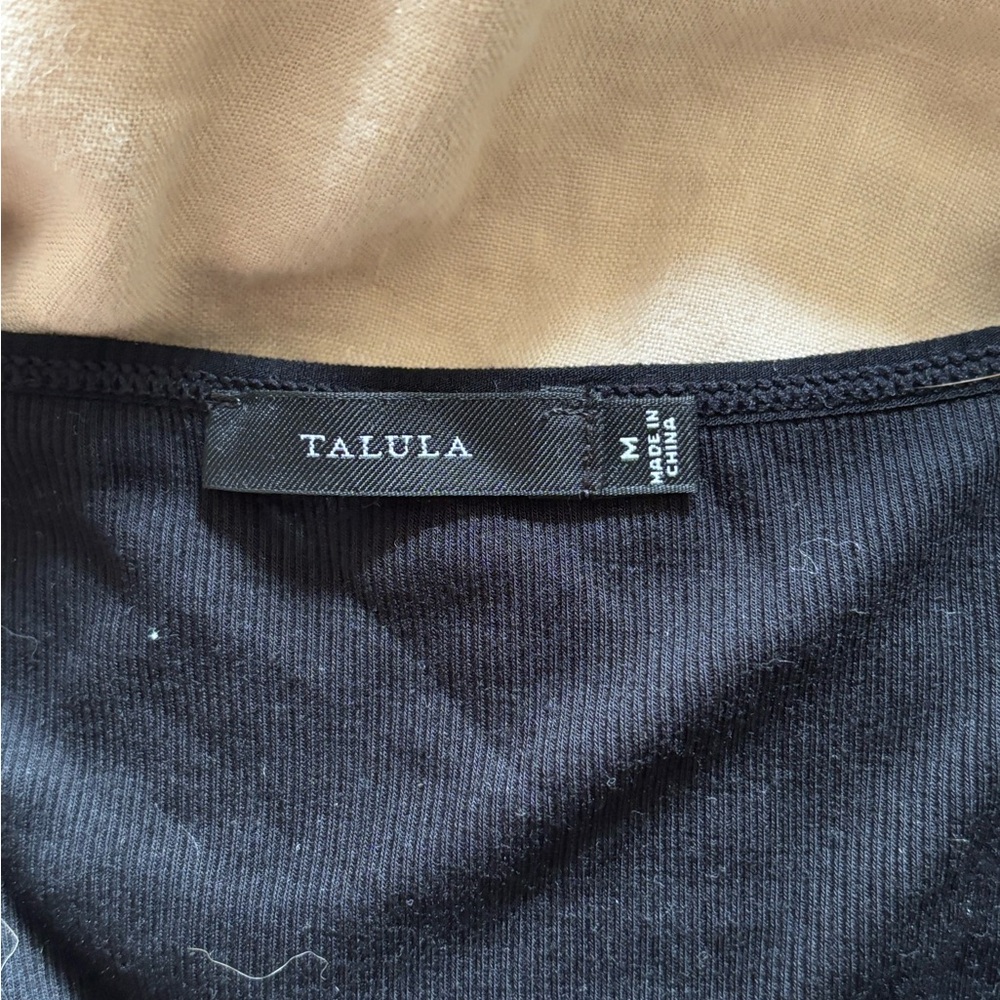 Talula Black Ribbed Body Suit - Picture 3 of 4
